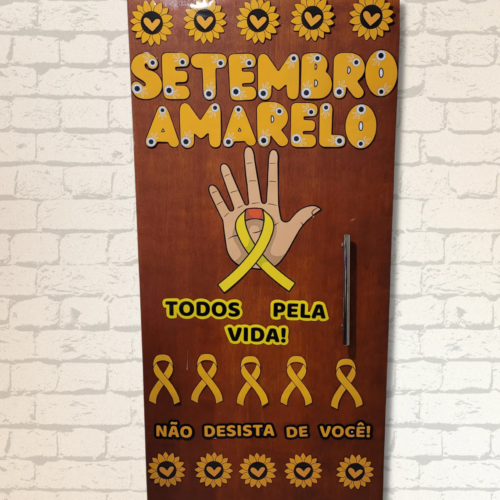 PAINEL DE PORTA - SETEMBRO AMARELO