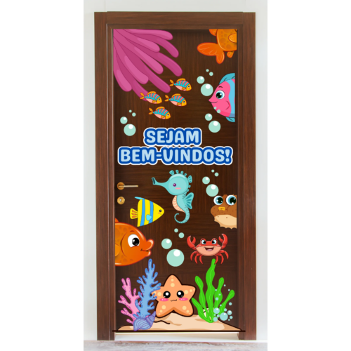 PAINEL DE PORTA FUNDO DO MAR