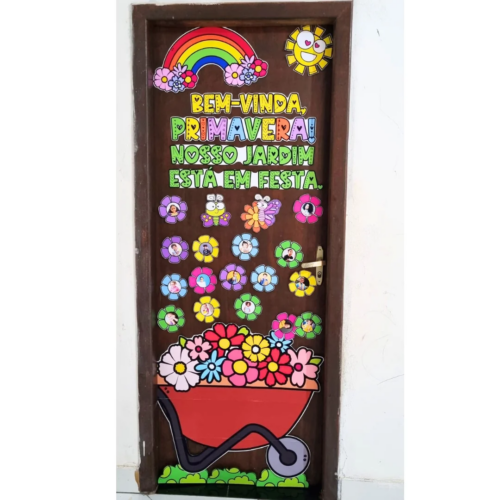 PAINEL DE PORTA PRIMAVERA (EDITÁVEL)