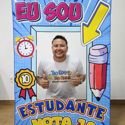 MOLDURA GIGANTE - EU SOU ESTUDANTE NOTA 10