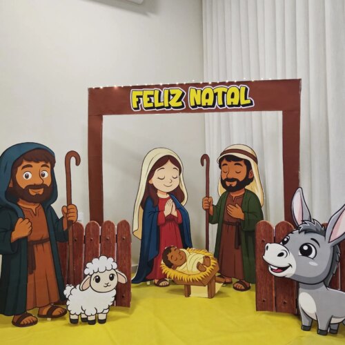 PRESÉPIO DE NATAL - COM PASTOR