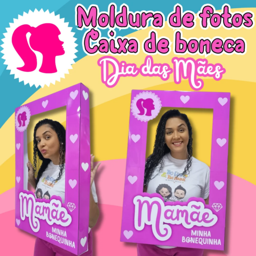 MOLDURA PARA FOTOS - CAIXA DE BONECA