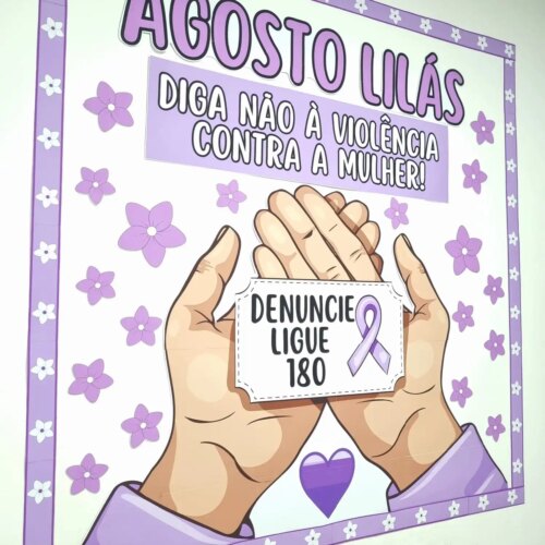 PAINEL AGOSTO LILÁS