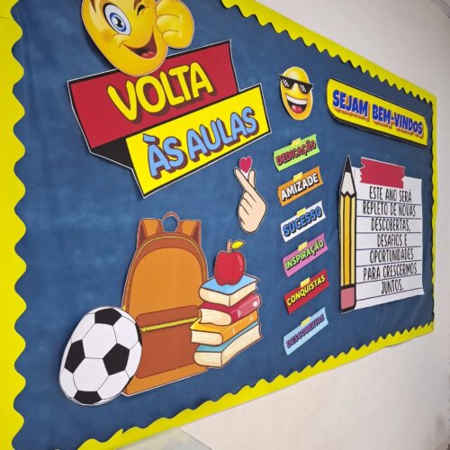 PAINEL E LEMBRANCINHA VOLTA ÀS AULAS