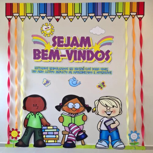 PAINEL VOLTA ÀS AULAS COLORIDO