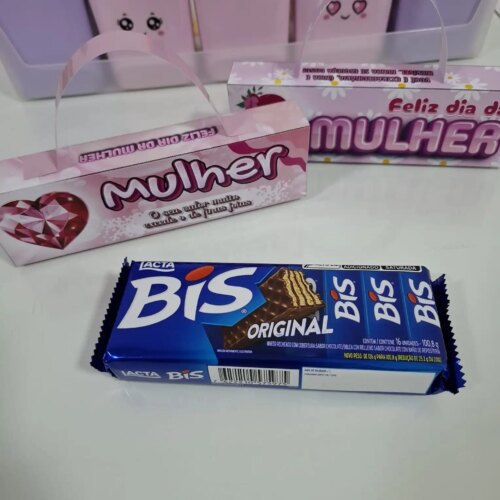 LEMBRANCINHA DIA DA MULHER - CAIXA DE BIS