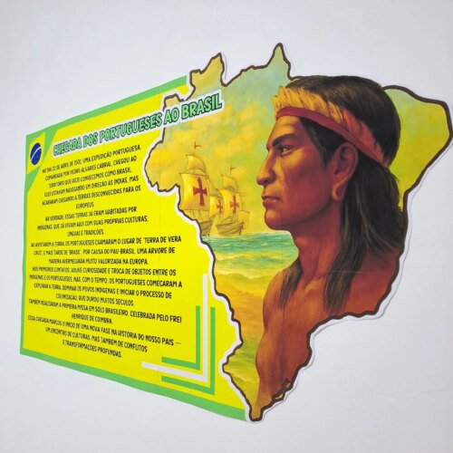 CARTAZ CHEGADA DOS PORTUGUESES AO BRASIL