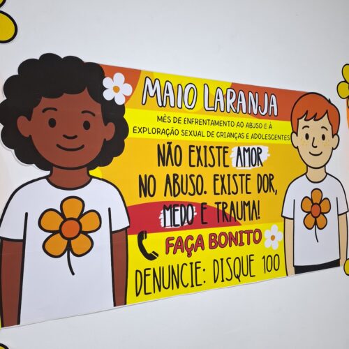 CARTAZ MAIO LARANJA