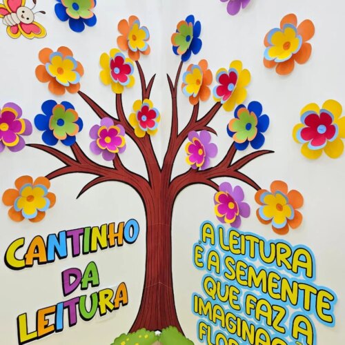 PAINEL CANTINHO DA LEITURA FLORESCER