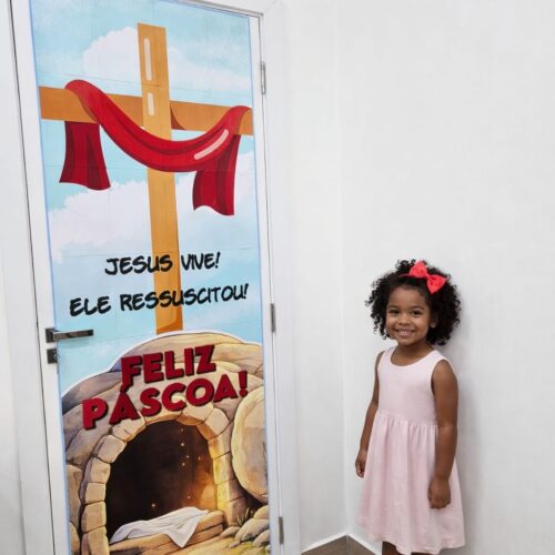 CARTAZ DE PORTA - PÁSCOA