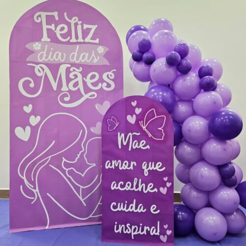 PAINEL ROMANO DIA DAS MÃES - LILÁS