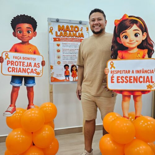 MAIO LARANJA - TOTENS E CARTAZ
