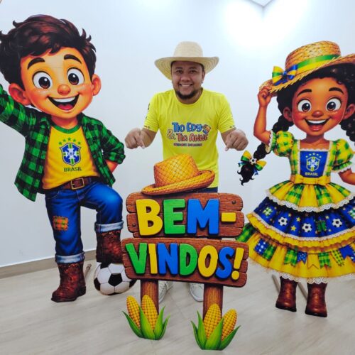 TOTENS GIGANTE - MENINO/MENINA/PLACA - JUNINA - COPA