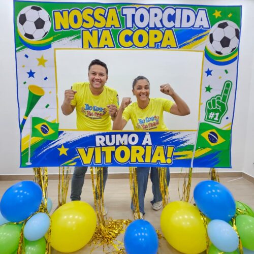 MOLDURA GIGANTE NOSSA TORCIDA NA COPA