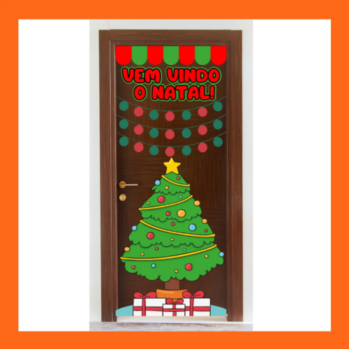 PAINEL DE PORTA ÁRVORE DE NATAL