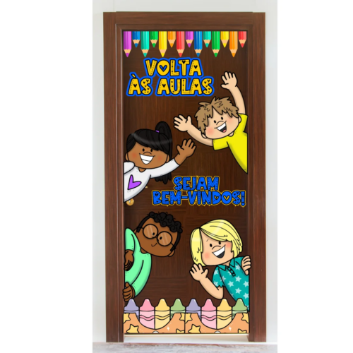 PAINEL DE PORTA - VOLTA ÀS AULAS